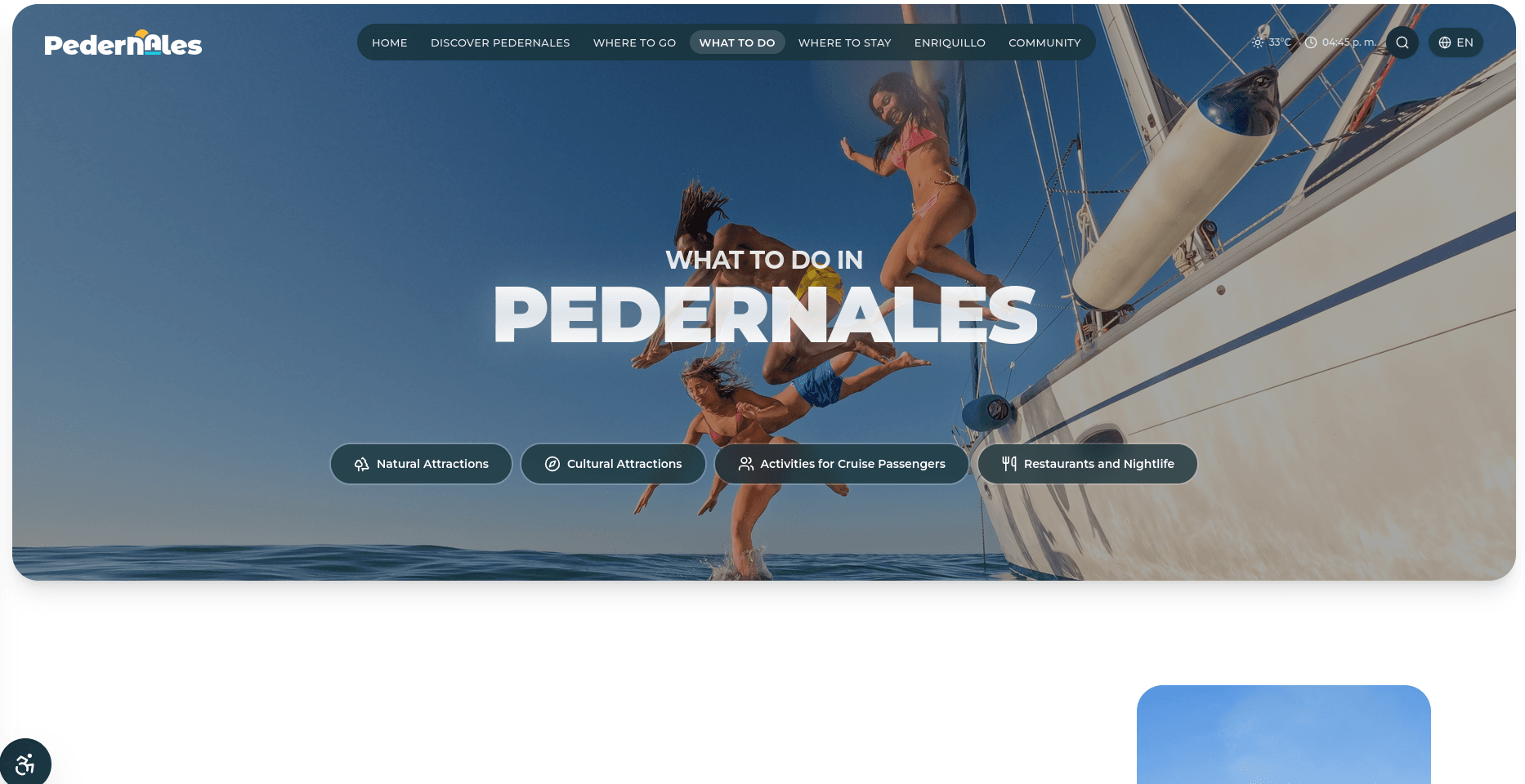 Portal Pedernales — Sitio turístico oficial