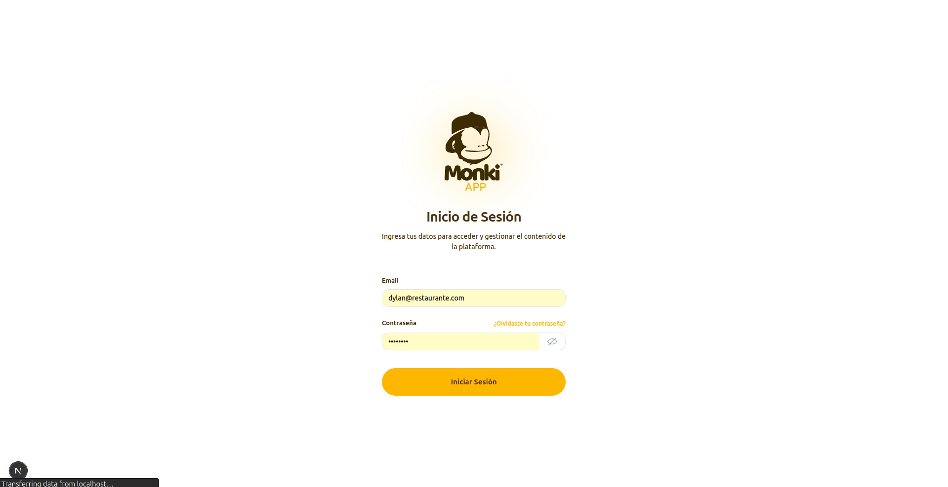 MonkiApp Back-Office